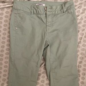 Pale Green Capris